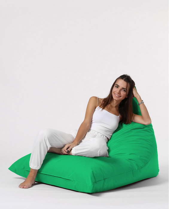 Atelier Del Sofa Pyramid Big Bed Pouf - Verde Pistacho